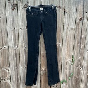 True Religion Rockstar Gina Boot Cut Black Jeans